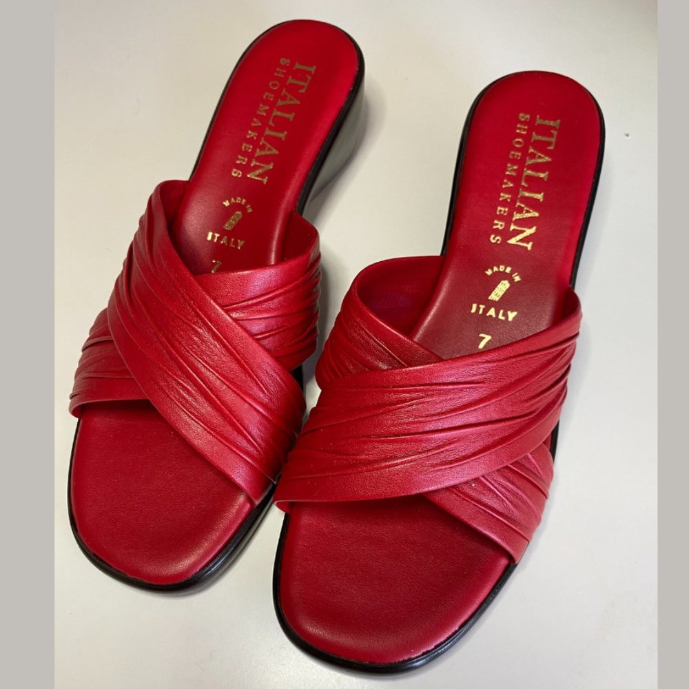 Red Italian Sandals - Picture 4 of 5